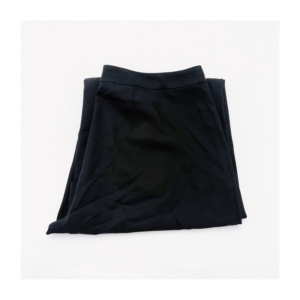 St. John Caviar Black Dress Pants Wide Leg SZ14 Mint